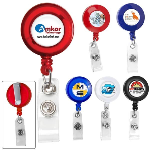 Main Product Image for LORAIN VL 30" Cord Round Retractable Badge Reel and Badge Holder