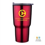 30 oz Economy Tapered Stainless Steel Tumbler - Red