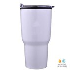 30 oz Economy Tapered Stainless Steel Tumbler - White