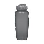 30 Oz. Poly-Clear™ Gripper Bottle - Translucent Charcoal