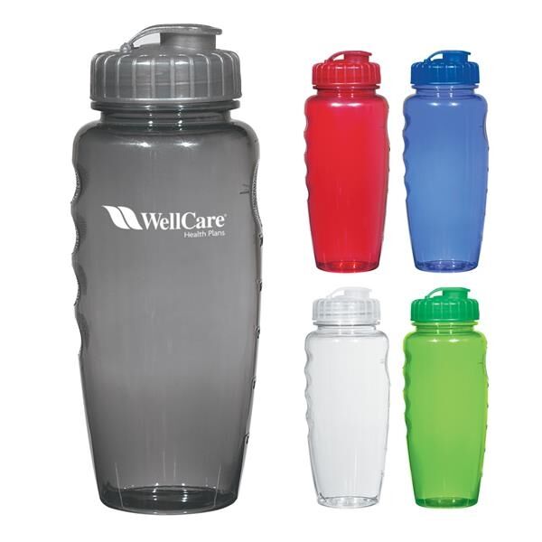 Main Product Image for 30 OZ. POLY-CLEAR GRIPPER BOTTLE