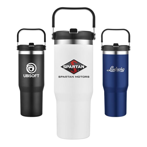 Main Product Image for 30 Oz. Stainless Steel Travel Mug with Handle