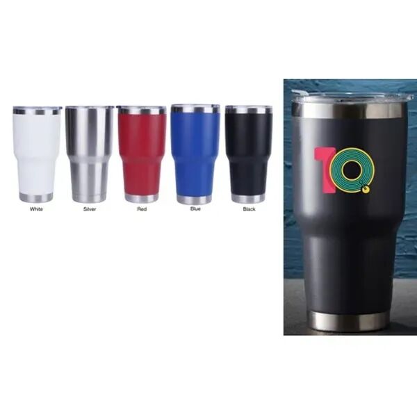 Main Product Image for Custom Printed Stainless Steel Vacuum Tumbler 30oz