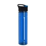 32 oz. Adventure Transparent Bottle with Popup lid - Transparent Blue