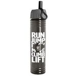 32 oz. Adventure Water Bottle with Ring Straw lid - Smoke