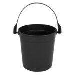 32 Oz. Party Pail With Handle - Black With Black