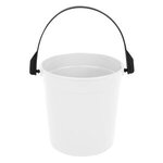 32 Oz. Party Pail With Handle - White with Black
