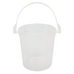 32 Oz. Party Pail With Handle - White with White