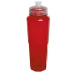 32 oz. Polysure Retro Bottle - Translucent Red