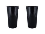 32 oz. Smooth Wall Plastic Stadium Cup - Black