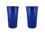32 oz. Smooth Wall Plastic Stadium Cup - Blue