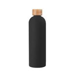 32 Oz. Viviane Stainless Steel Bottle With Bamboo Lid - Black