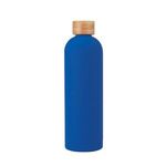 32 Oz. Viviane Stainless Steel Bottle With Bamboo Lid - Blue