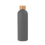 32 Oz. Viviane Stainless Steel Bottle With Bamboo Lid - Gray