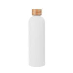 32 Oz. Viviane Stainless Steel Bottle With Bamboo Lid - White