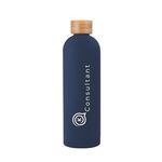 32 Oz. Viviane Stainless Steel Bottle With Bamboo Lid -  