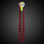 33" Metallic Red Chili Pepper Beaded Necklace -  