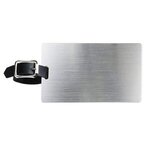 "KINGCOBRA" Brushed Aluminum Kwik Seal Backing Luggage Bag Tag