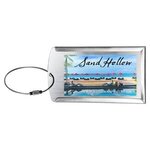 "PRESTIGE" Brushed Metal Luggage Bag Tag