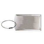 "PRESTIGE" Brushed Metal Luggage Bag Tag