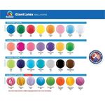 36" Standard Color Giant Latex Balloon