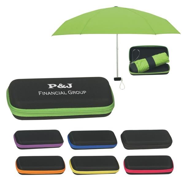 Main Product Image for 37" Arc Telescopic Folding Travel Umbrella With Eva Case