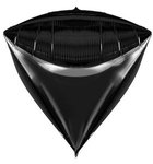 3D Foil Balloon-Diamond - Black