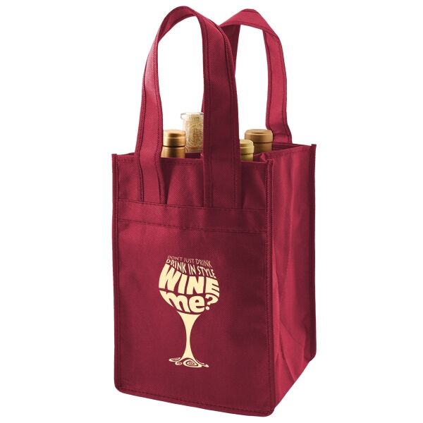 Main Product Image for 4 Bottle Wine Totes