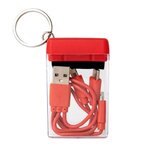 4-In-1 Charging Cable & Screen Cleaner Set - Red
