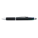 4-In-1 Pen With Stylus - Metallic Black