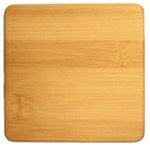 4 Pack Square Bamboo Coaster - Brown