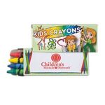 4 Pack Washable Crayons - Green