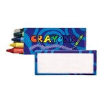 4 pk Crayons - Blue