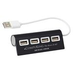 4-Port Aluminum Wave USB Hub -  