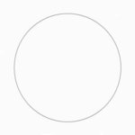 4" Round 16 Point Coated Stock Coaster - Full Color - White
