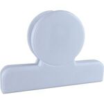 4" Round Bag Clip - Opaque White