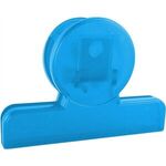 4" Round Bag Clip - Translucent Blue