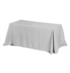 4-Sided Throw Style Table Covers - Spot Color - Gray 421c