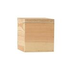 4 x 4 Small Square Wooden Box -  