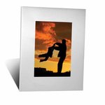 4" x 6" Aluminum Picture Frame - Silver
