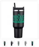 Buy 40 oz PP Lined Double Wall Tumbler w/ Handle and Straw