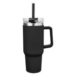 40 OZ. FULL COLOR INTREPID STAINLESS STEEL TUMBLER - Black