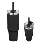 40 Oz. Full Color Naomi Intrepid Stainless Steel Tumbler - Black