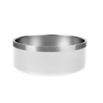 40 Oz. Stainless Steel Pet Bowl - White