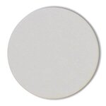 40 pt. White Round Coaster - White