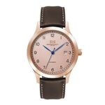 Buy Custom Printed Rose Gold Watch 3 Hand Automatic Movement