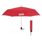 42" Arc Telescopic Umbrella with 100% RPET Canopy - Red
