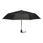 42" Auto Open Umbrella with Reflective Trim - Black