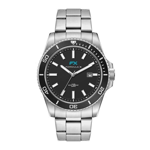 Main Product Image for 42.5MM STEEL SILVER CASE, 3 HAND MVMT, BLACK DIAL,...