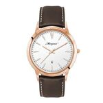 Buy Custom Printed Rose Gold Watch 3 hand Movement White Dial